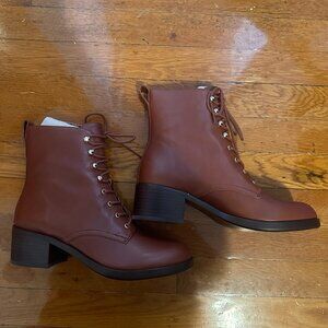 Madewell The Patti Lace-Up Boot, Size 9